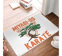 OOAHJEID Felpudo Alfombra Antideslizante de Miyagi Do Karate Kid Cobra Kai de los años 80