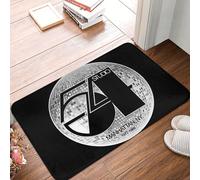 OOAHJEID Felpudo Alfombra Antideslizante Lateral con Forma de Bola de Discoteca Studio 54, Alfombra Duradera