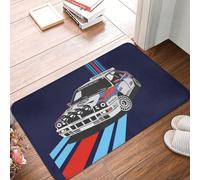 OOAHJEID Felpudo Alfombrilla Antideslizante para la Entrada de casa Lancia Martini Racing World Rally Champion