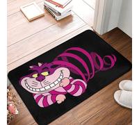 OOAHJEID Felpudo Antideslizante Impermeable para Interiores con Divertido Gato de Cheshire