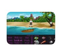 OOAHJEID Felpudo para Puerta de Entrada con diseño de Playa de Secret of Monkey Island, Juego de acción y Aventuras al Aire Libre, Felpudo para baño, Alfombra para Garaje