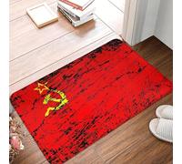 OOAXBEED Alfombra Antideslizante para Puerta de baño o Cocina, con la Bandera de la Unión Soviética, URSS y Rusia, para Interiores, con diseño de CCCP, para Sala de Estar y entrada-16x24 Inch