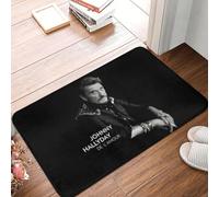 OOAXBEED Alfombra de baño Personalizada con diseño de Johnny Hallyday para Puerta, Cocina, Exterior, Dormitorio, balcón, Entrada