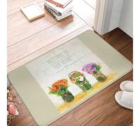 OOAXBEED Bienvenido a Nuestra casa, Alfombra de Entrada para el Suelo de la Puerta Principal, Alfombra de baño para Exteriores, Alfombra de Cocina, Alfombra de inodoro-24x36 Inch