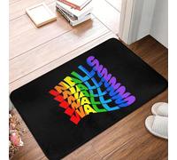 OOAXBEED Felpudo Antideslizante con diseño de arcoíris de Louis Tomlinson, Resistente al Polvo, para la Entrada de la Cocina, el Dormitorio y el hogar.