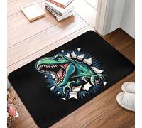 OOAXBEED Felpudo Antideslizante con diseño de Dinosaurio T-Rex Salvaje para Cocina, baño, Sala de Estar, Puerta, Suelo, entrada-20x32 Inch