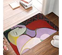 OOAXBEED Felpudo Antideslizante con diseño de niño sosteniendo una Paloma, Pintura de Pablo Picasso, para Cocina, Entrada, hogar, Dormitorio