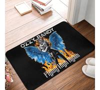 OOAXBEED Felpudo Antideslizante con diseño de OZZY y Randy Volando Alto Otra Vez, para Cocina, Entrada, hogar, Sala de Estar