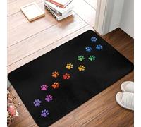 OOAXBEED Felpudo Antideslizante con diseño de Pata de Perro, Duradero, para Cocina, Entrada, casa, balcón