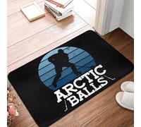 OOAXBEED Felpudo Antideslizante con diseño de Pelotas de Hockey sobre Hielo del Ártico, para Cocina, Entrada, hogar, Sala de Estar