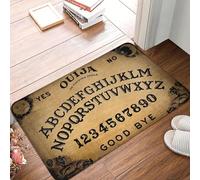 OOAXBEED Felpudo Antideslizante con diseño de Tablero de Ouija, brujería, adivinación y Halloween, para Cocina, Entrada y baño