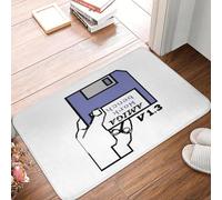 OOAXBEED Felpudo Antideslizante con el Logotipo de Amiga Commodore 64 para Cocina, Entrada, baño, Sala de Estar