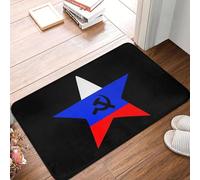 OOAXBEED Felpudo Antideslizante con la Bandera de Rusia Comunista, Alfombra para raspar Arena, para Cocina, Entrada, baño, Sala de Estar