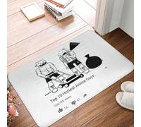 OOAXBEED Felpudo Antideslizante con Personajes de Wimpy Kid, Greg Heffley y Rowley Jefferson, para la Entrada de la Cocina.