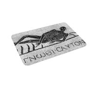 OOAXBEED Felpudo Antideslizante con Texto Griego Conócete a ti Mismo, Ideal para la Entrada de la Cocina, el balcón y el hogar.