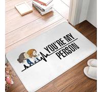 OOAXBEED Felpudo Antideslizante de Anatomía de Grey, Eres mi Persona, para Cocina, Entrada, hogar, baño, Sala de Estar