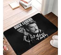 OOAXBEED Felpudo Antideslizante de Johnny Hallyday para baño, Cocina, Sala de Estar, Puerta, Suelo, Entrada