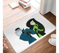 OOAXBEED Felpudo Antideslizante de Shego con DR Drakken de Kim Possible, para Cocina, Entrada, hogar, Sala de Estar
