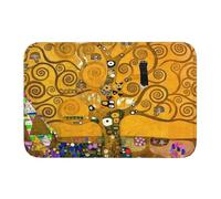 OOAXBEED Felpudo Antideslizante e Impermeable con diseño de Árbol de la Vida de Gustav Klimt para Puerta de Entrada, Cocina, Dormitorio