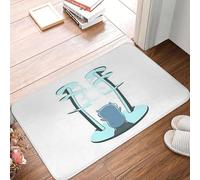 OOAXBEED Felpudo Antideslizante Go Gopher Golang Power To The Masses, Ideal para la Entrada de la Cocina, el Dormitorio y el hogar.