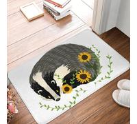 OOAXBEED Felpudo Antideslizante Little Badger, Resistente al Agua y al Aceite, para Cocina, Entrada, hogar, Sala de Estar