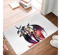 OOAXBEED Felpudo Antideslizante Morrigan Darkstalkers, Resistente al Agua y al Aceite, para Cocina, Entrada, casa, balcón.