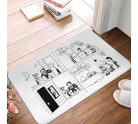 OOAXBEED Felpudo Antideslizante para Halloween de Diario de Greg y Truco o Trato con Greg y Rowley.