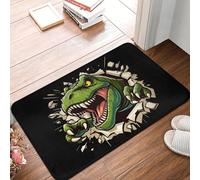 OOAXBEED Felpudo con rugidos de Dinosaurio T-Rex Salvaje, Antideslizante, para Entrada, Cocina, baño, Suelo, garaje-24x36 Inch