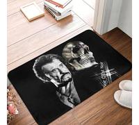 OOAXBEED Felpudo Personalizado de Johnny Hallyday, Antideslizante, para Cocina, baño, jardín, Puerta de Garaje, Suelo, Entrada