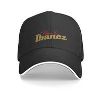 OOAXBEED Gorra de béisbol Ibanez Guitar Steve Vai para Hombre y Mujer, Color Negro