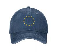 OOAXBEED Gorra de béisbol UE Europa Unión Europea Bandera Europea Estrellas de la UE Gorra de béisbol Rave Ropa de Calle Gorra de Mujer Gorra de Hombre