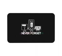 OOAXBEED Nunca Olvides la música gráfica sarcástica Divertida Impresa Diatom cojín de Barro Absorbente tapete de Secado rápido tapete de Puerta de baño Inodoro