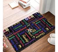 OOAXBEED OES Emblem Order of The Eastern Star Doormat Non-Slip Kitchen Bath Mat Toilet Door Floor Entrance Carpet Rug-20x32 Inch