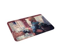 OOAXBEED Póster de la Escena del baño de Harry el Tonto, Felpudo Antideslizante, Alfombra a Prueba de Polvo, Alfombra para la Entrada de la Cocina, el hogar, el Dormitorio, Alfombrillas para los pies