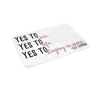 OOAXBEED Sí al Amor, sí a la Vida, sí a quedarse en casa más Felpudo Antideslizante para la Entrada de la Cocina, el hogar, el Dormitorio, Alfombrillas para los pies