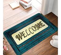 OOAXBEED Welcome Front Door Mat Anti-Slip Indoor Absorbent Welcome To Our Home Doormat Kitchen Bedroom Entrance Rug Carpet-20x32 Inch