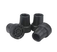 OOCOME 4x19mm Bastón antideslizante Juegos de goma Accesorios para el pie Accesorios Base de goma