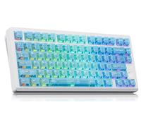 OOCTPK Chilkey Slice75 HE - Teclado mecánico para juegos con cable, 75% efecto Hall, teclado magnético de aluminio con interruptor WS Flux HE Clacky, disparador rápido, sondeo 8K, RGB personalizado