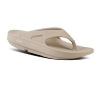 OOFOS - OOlala - Sandalias de recuperación deportiva para después del ejercicio para mujer, Beige Nomad, 14 Women/12 Men