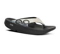 OOFOS OOriginal Recovery - Sandalia para mujer y hombre, Piedra lunar/negro, 10 Women/8 Men