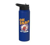Ooh Snap - Jugador de hockey sobre hielo con pan de jengibre Stainless Steel Insulated Water Bottle