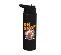 Ooh Snap - Jugador de hockey sobre hielo con pan de jengibre Stainless Steel Insulated Water Bottle