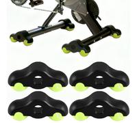 Ooioahuaoo 4 Piezas Rocker Plate Feet, Accesorios para Kickr Core 2 Rodillo, Adaptador para Pelotas Tenis de Ciclismo Indoor, con 8 Pelotas Tenis, pies de Rodillo para Wahoo Kickr Core (4)