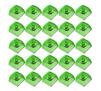 OOLA.DETAL 20 teclas transparentes de PC XDA de altura 1U 1 x teclados mecánicos en blanco, teclas retroiluminadas para