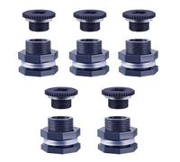 OOLA.DETAL 5 conectores de PVC para tanques de agua, adaptador de espiga de jardín de 3/4 pulgadas para tanques de agua