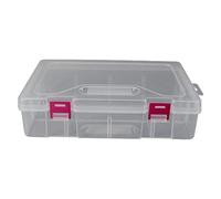 OOLA.DETAL Caja de almacenamiento con tapa y hebillas, tornillo de componente de rompecabezas para el hogar, dormitorio, dormitorio, tarjetas de joyería