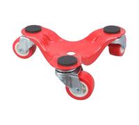 OOLA.DETAL Carretilla triangular de acero al carbono para mover objetos pesados con ruedas giratorias suaves para sin esfuerzo