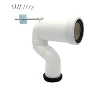 OOLA.DETAL Home - Conector de dirección de inodoro para fontanería, junta de tubería de aguas residuales, tubo de cambio de tubo de aguas residuales