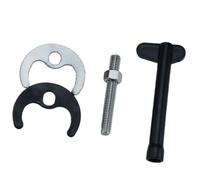 OOLA.DETAL Juego de herramientas de junta de grifo de acero inoxidable/cobre para instalación de fregadero de un solo agujero o doble con fijación de herradura