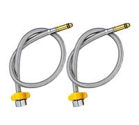 OOLA.DETAL Manguera de ducha de acero inoxidable, 2 unidades, manguera de entrada de agua caliente y fría, conexión de calentador de repuesto